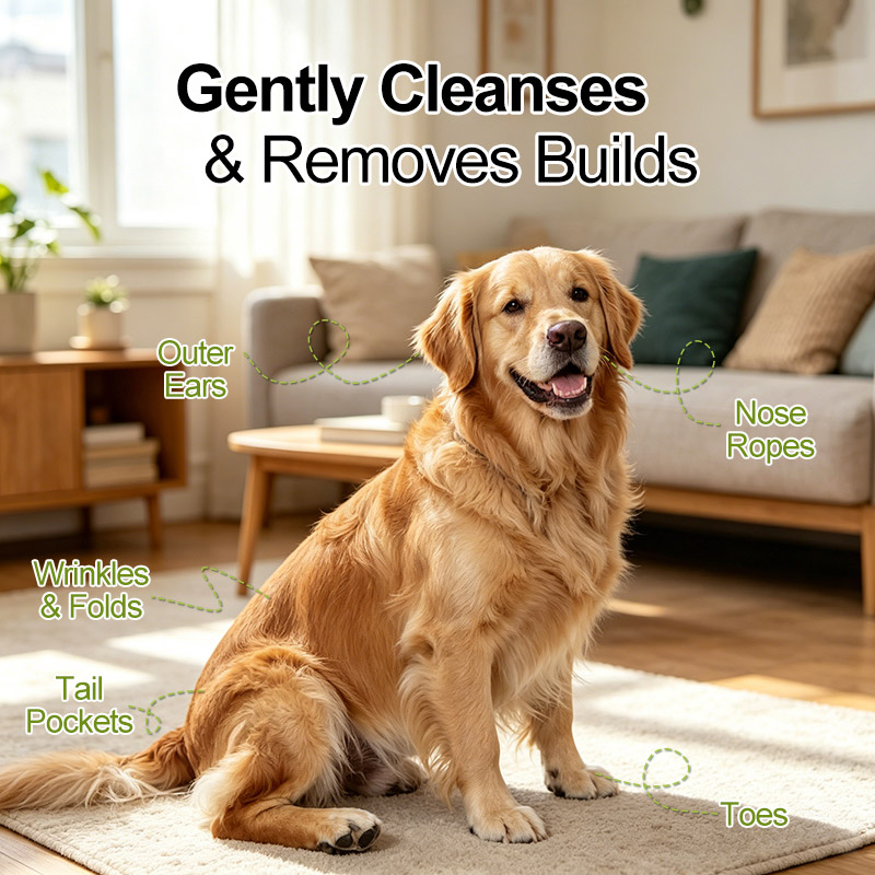 sensitive skin pet cleaning wipes