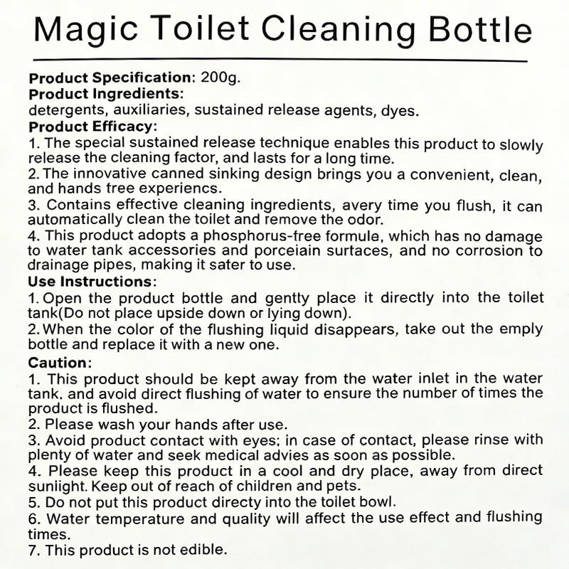 ocean scent toilet cleaner